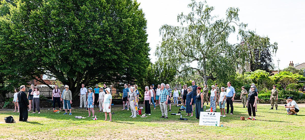 Group workshop outdoors